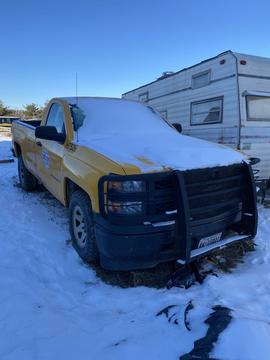Sell My Scrap Car | Yellow Chevrolet Silverado Junk Truck for Recycling