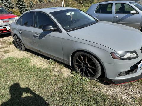 Sell My Scrap Car | Gray Audi A4 for Scrap Metal Recycling